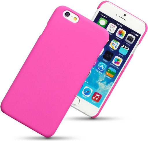 Apple iPhone 6 / 6S Hybrid Rubberised Shell Cover - Pink