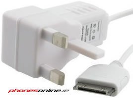 3-Pin Mains Charger for iPhone 3G, 3GS, 4, 4S