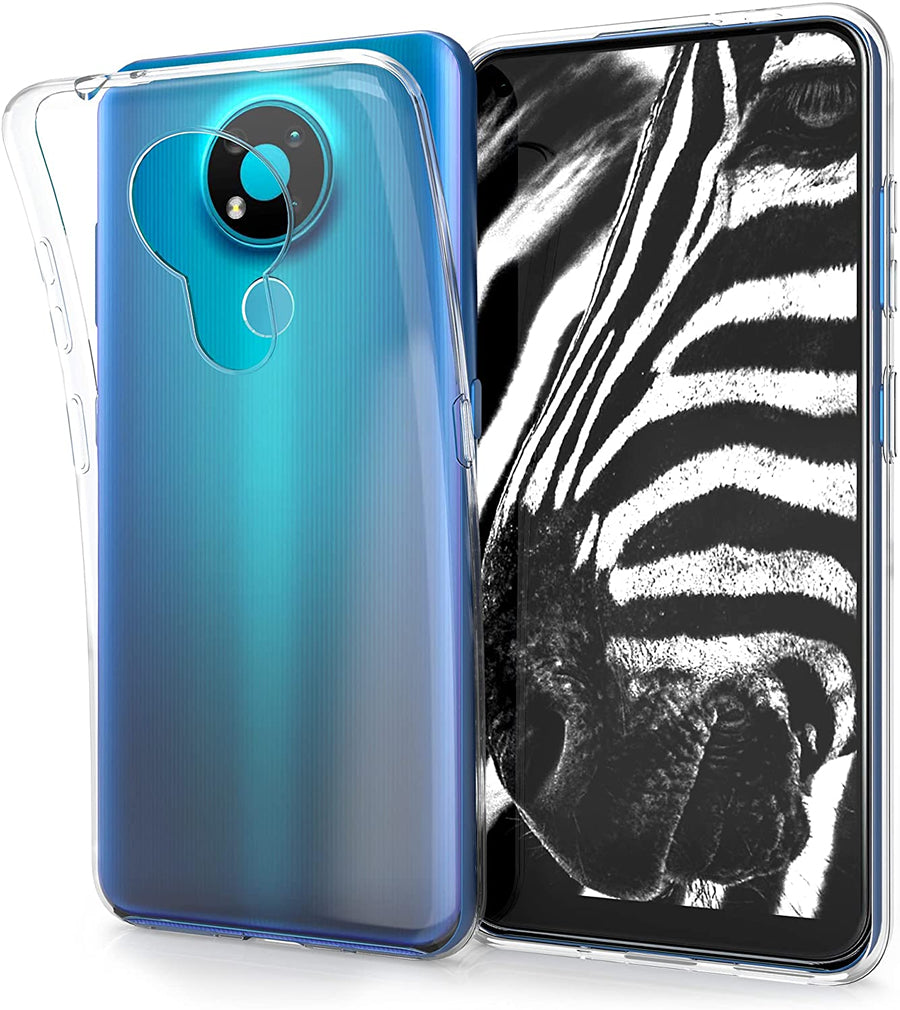 Pack Protection Complet Pour Nokia 3.4 : Coque Transparente Antichoc + Verre Trempé