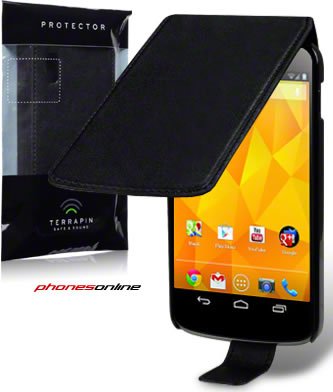 Google Nexus 5 Flip Case - Black