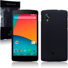Load image into Gallery viewer, Google Nexus 5 Hybrid Rubberised Case Black