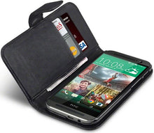 Load image into Gallery viewer, HTC One M8 Wallet Case - Black