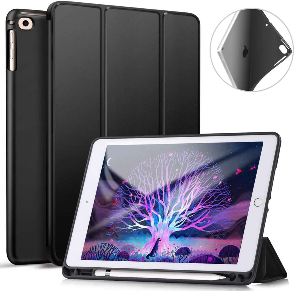 Apple iPad Mini 6 (2021) Ultraslim Tri Fold Wallet Case - Black