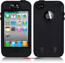 Load image into Gallery viewer, iPhone 4/4S Explorer Rugged Case Black