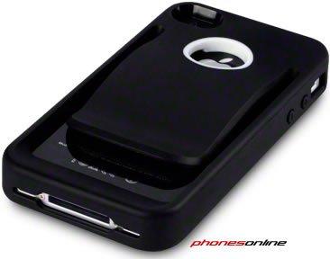iPhone 4S / 4 Belt Holder  Hard Case Black