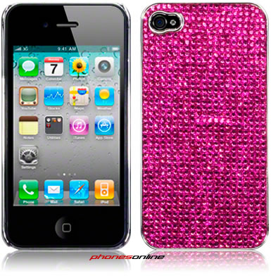 Apple iPhone 4S / 4 Diamante Style Case Pink
