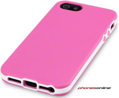 iPhone 5 / 5S Bumper with Hard Shell Case Pink