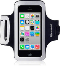 Load image into Gallery viewer, Apple iPhone 5C Reflective Armband Sports Case Black