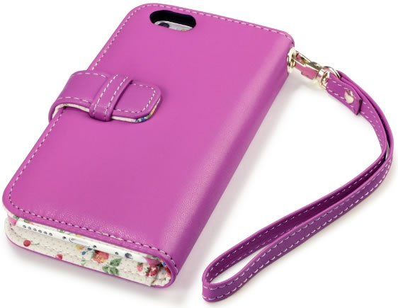 Apple iPhone 6 Plus / 6S Plus Wallet Case - Pink/Floral