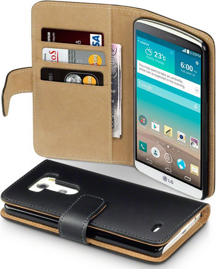 LG G3 Wallet Case - Black
