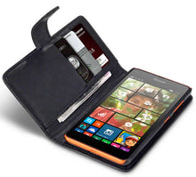 Load image into Gallery viewer, Microsoft Lumia 535 Wallet Case - Black