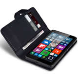 Load image into Gallery viewer, Microsoft Lumia 640 XL Wallet Case - Black