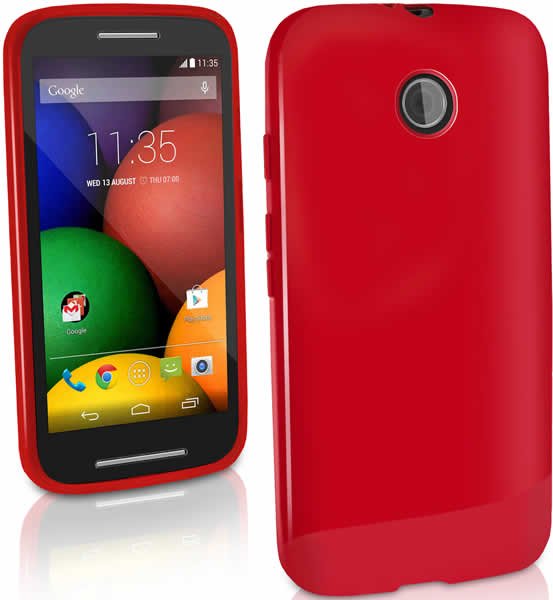 Motorola Moto E Gel Case - Red