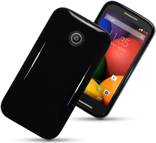 Motorola Moto E Gel Skin Case - Black
