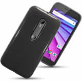 Motorola Moto G 3rd Gen Gel Skin Case - Black