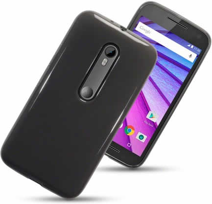 Motorola Moto G 4th Gen Gel Skin Case - Black