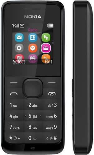 Nokia 105 EU Dual SIM Phone - Black