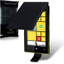 Load image into Gallery viewer, Nokia Lumia 520 Flip Case Black