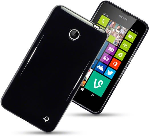 Nokia Lumia 630 Gel Case - Smoke Black