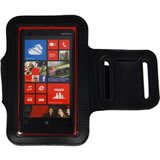 Load image into Gallery viewer, Nokia Lumia 930 Reflective Sports Armband Case - Black
