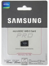 Load image into Gallery viewer, Samsung 64GB MicroSD XC Memory Card