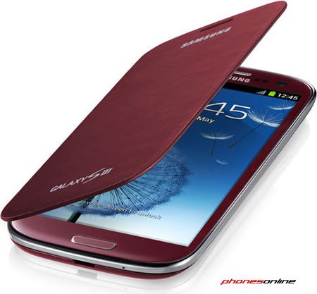 Samsung Galaxy S3 Official  Flip Case Red EFC-1G6FRE