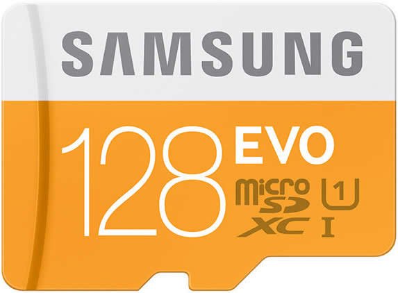 Samsung Evo 128GB MicroSD Memory Card with USB Adapter