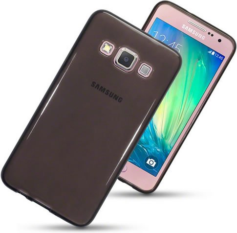 Samsung Galaxy A3 2015 A300 Gel Cover - Black