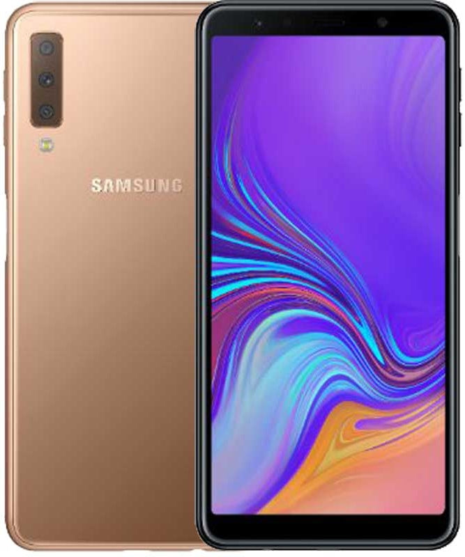 Samsung Galaxy A7 2018 Dual SIM SIM Free Gold – - Main Image