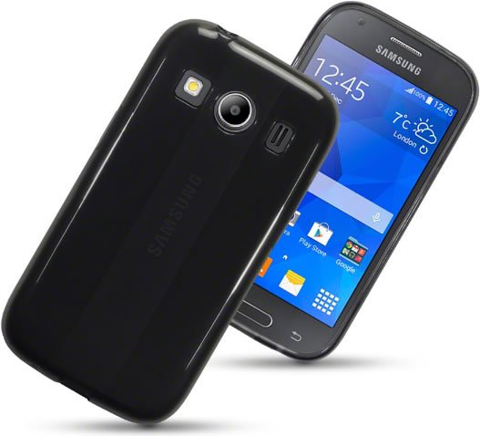 Samsung Galaxy Ace 4 Gel Skin Case - Smoke Black