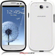 Load image into Gallery viewer, Samsung Galaxy S3 Bumper Case Black/White