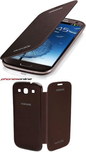 Samsung Galaxy S3 EFC-1G6FA Official Folio Case Brown