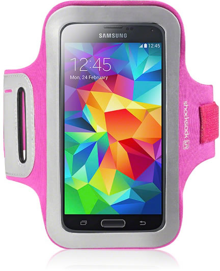 Samsung Galaxy S5 Armband Case - Pink