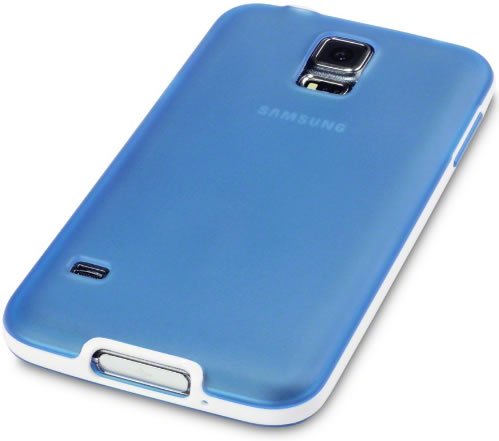 Samsung Galaxy S5 Gel Bumper Case - Blue