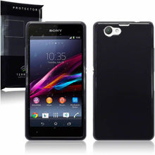 Load image into Gallery viewer, Sony Xperia Z1 Compact Gel Skin Case - Black