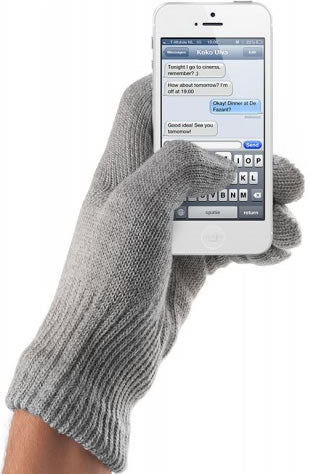 Touchscreen Gloves for Smartphones - Grey