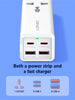65W 4-Port USB-C / USB-A 3-Pin Desktop Fast Charger