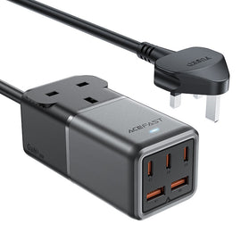 75W 5-Port USB-C / USB-A 3-Pin Desktop Fast Charger