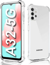 Load image into Gallery viewer, Samsung Galaxy A15 Gel Bumper Rugged Cover - Transparent Clear