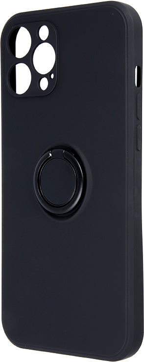 Samsung Galaxy A34 5G Finger Grip Protective Silicon Cover - Black