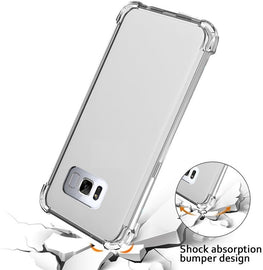 Apple iPhone 8 Gel Bumper Shockproof Cover - Clear / Transparent