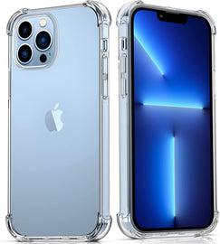 iPhone 13 6.1 Anti-Shock Gel Cover - Clear Transparent