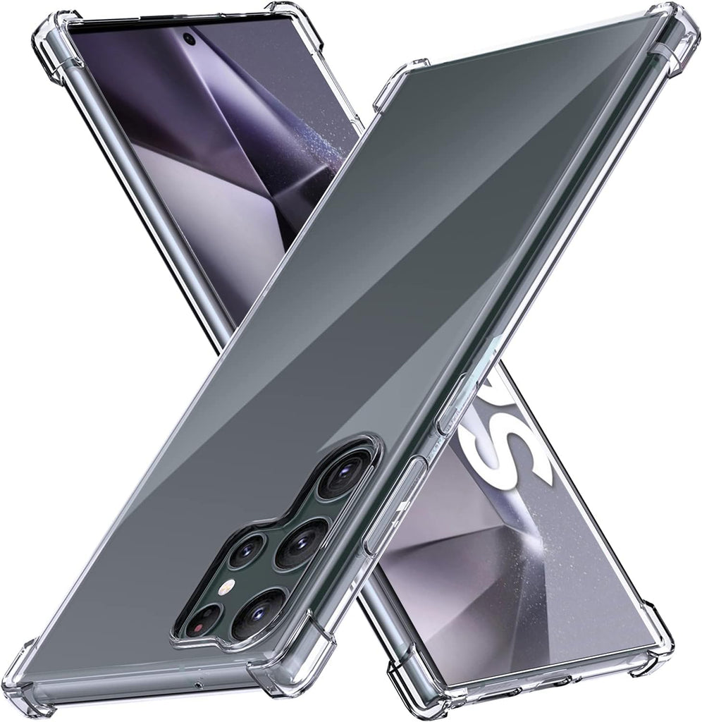 Samsung Galaxy S24 Ultra Gel Bumper Shock Proof Cover - Transparent