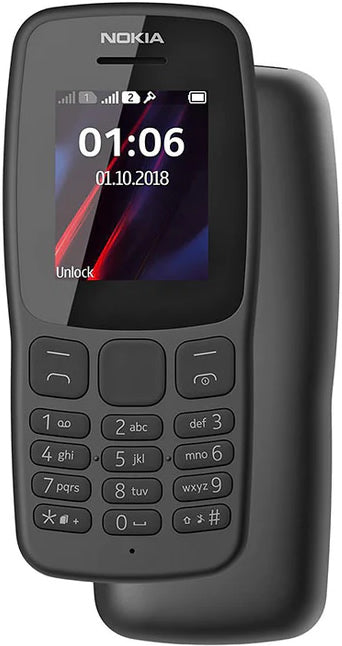 Nokia 106 Dual SIM Unlocked - Black