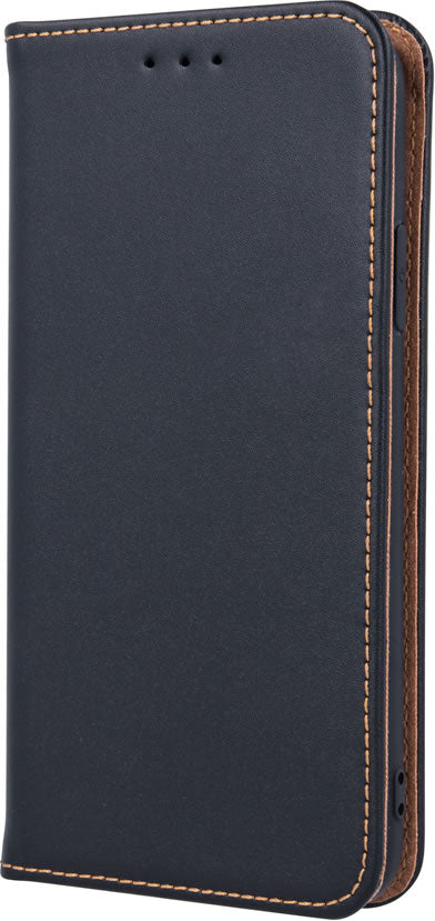 Apple iPhone SE 2020 / SE 2022 Real Leather Wallet Case - Black