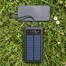 Load image into Gallery viewer, 20,000mAh Solar Power Bank with Multifunction Cables