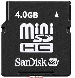 Sandisk 4GB MiniSD HC Memory Card