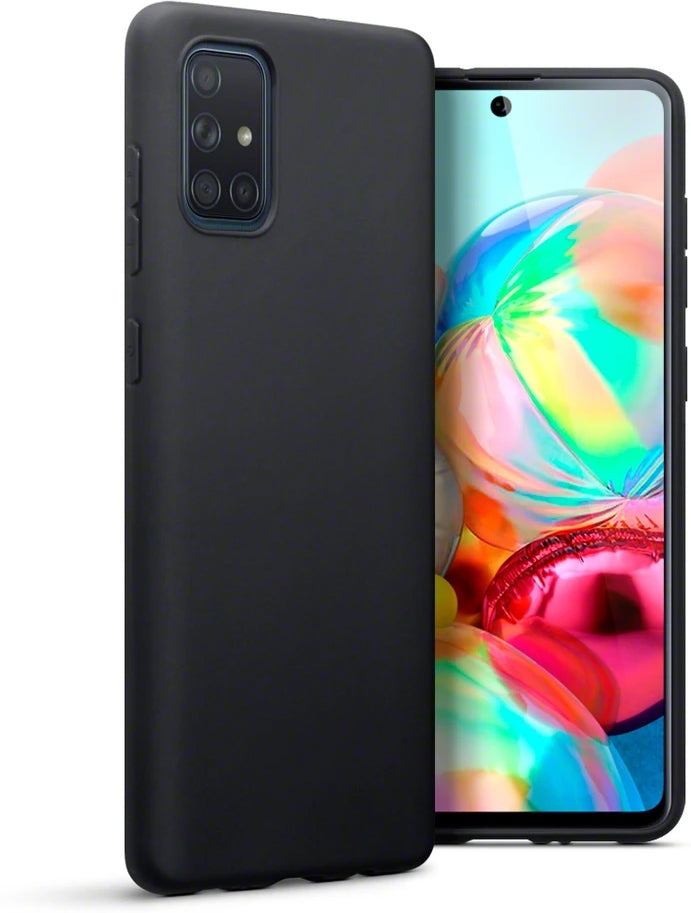 Samsung Galaxy A71 Gel Cover - Black