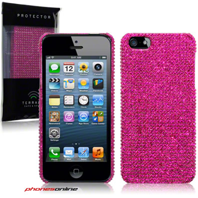 Apple iPhone 5/5S Diamante Case Pink