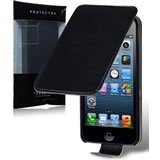 Load image into Gallery viewer, Apple iPhone 5 / 5S / SE Flip Case Black
